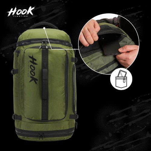 HOOK FIGHTING Camp 2in1 Duffel Bag 41 l green