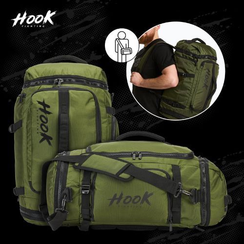 HOOK FIGHTING Training 2in1 Duffel Bag 30 l green