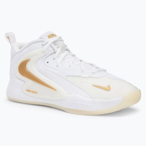 Nike React Hyperset 2 volleyball shoes white/white/metallic gold