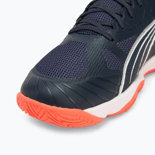 PUMA Eliminate Turbo handball shoes parisian night/ puma white/ glittering red