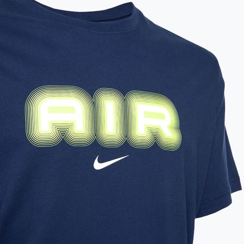 Men's Nike Air Graphic midnight navy/volt T-shirt