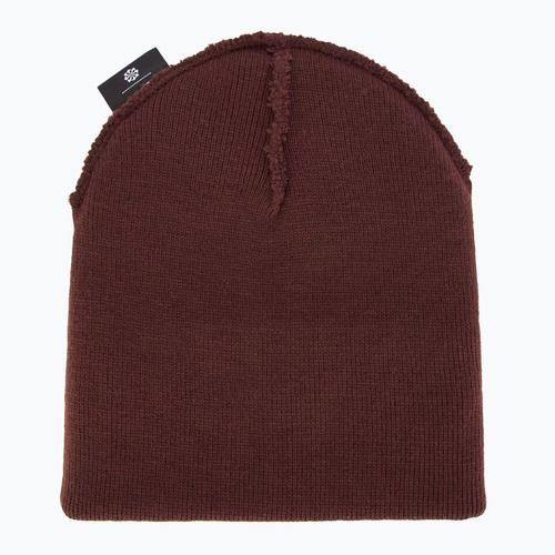Nike Peak burgundy crush/white children's winter beanie