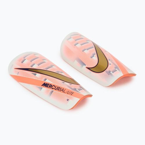 Football protectors Nike Mercurial Dream Speed Lite white/barely green/bright mango/metallic gold coin