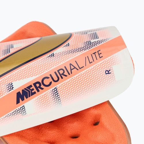 Football protectors Nike Mercurial Dream Speed Lite white/barely green/bright mango/metallic gold coin