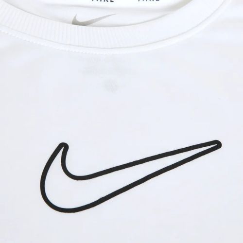 Nike One Dri-Fit white/black children's t-shirt