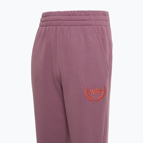 Nike Sportswear Club Fleece children's trousers plum dust/light wild mango