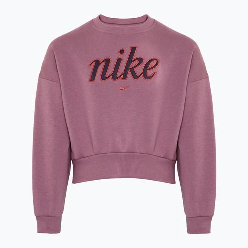 Children's Nike Sportswear Club Fleece plum dust/light wild mango sweatshirt