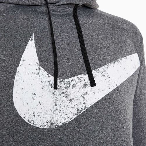 Men's Nike Therma-FIT Fitness sweatshirt black/heather/black/white