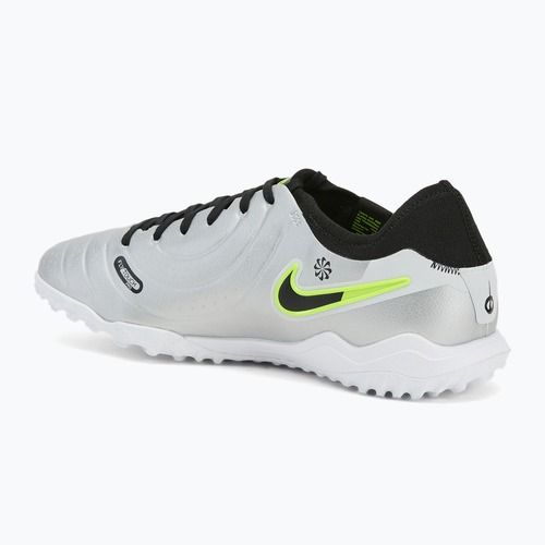 Men's football boots Nike Tiempo Legend 10 Pro TF metallic silver/volt/black