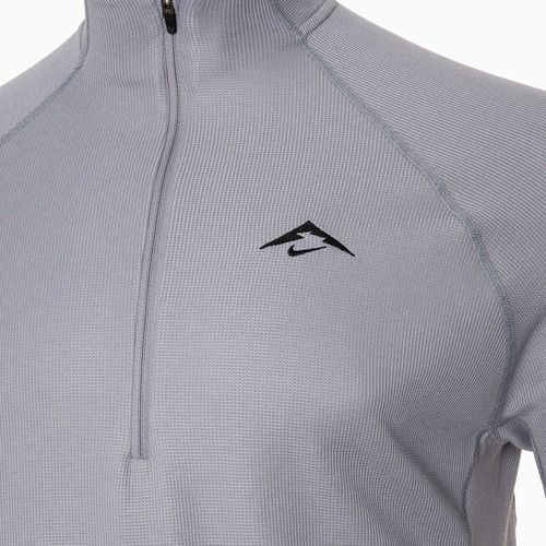 Men's Nike Trail Dri-Fit 1/2 Zip cement grey/black running sweatshirt