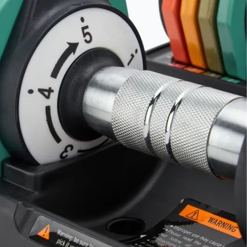 TREXO adjustable dumbbell set 2 x 5 kg multicolour