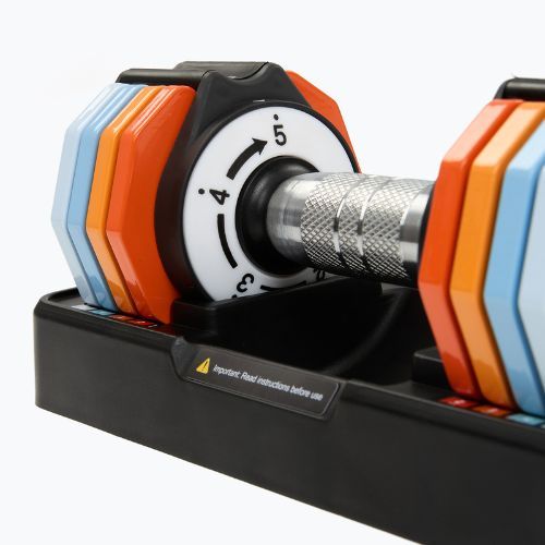 XTREXO adjustable dumbbell set 2 x 5 kg multicolour