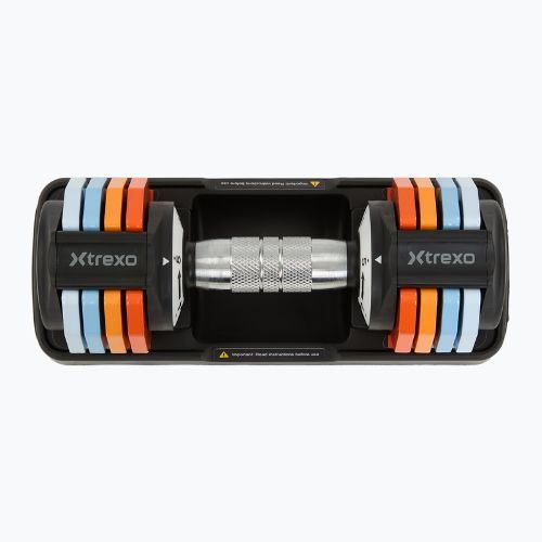 XTREXO adjustable dumbbell set 2 x 5 kg multicolour