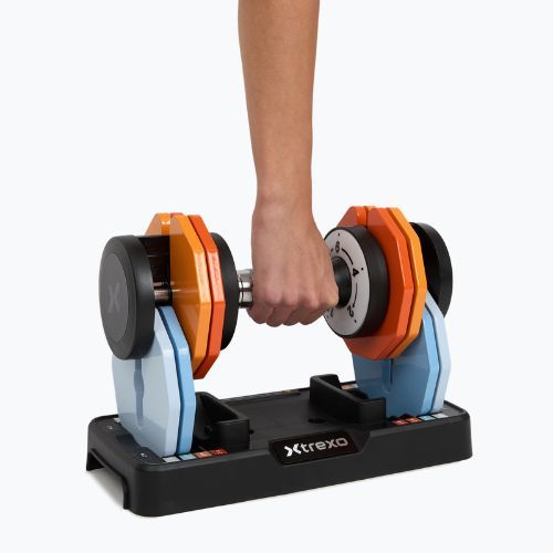 XTREXO adjustable dumbbell set 2 x 10 kg multicolour