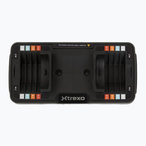 XTREXO adjustable dumbbell set 2 x 10 kg multicolour