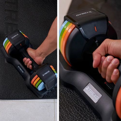 TREXO adjustable dumbbell 11.5 kg multicolour