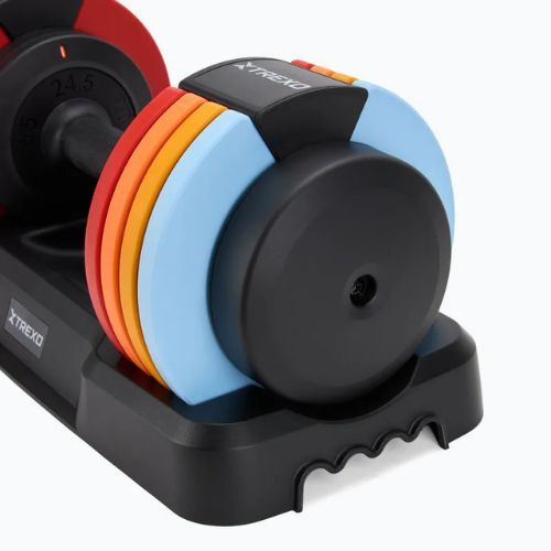 TREXO 25 kg adjustable dumbbell multicolour