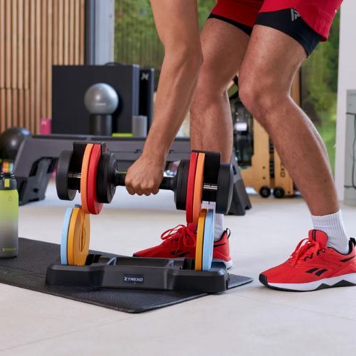 TREXO 25 kg adjustable dumbbell multicolour
