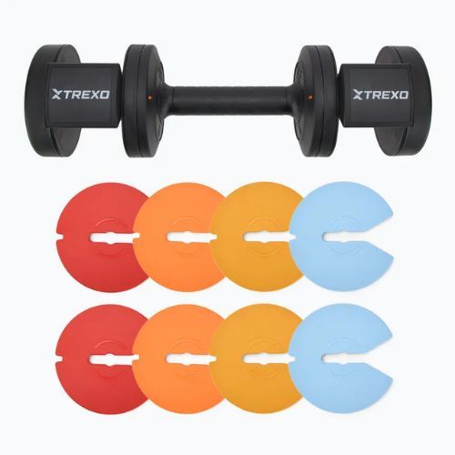 TREXO 25 kg adjustable dumbbell multicolour