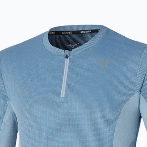 Men's running longsleeve Mizuno Dryaeroflow Half Zip parisian blue
