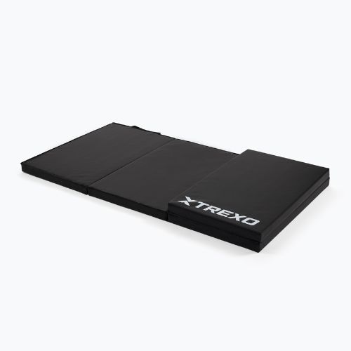 Folding crash mat TREXO large black