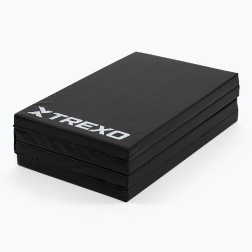 Folding crash mat TREXO large black
