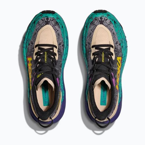 Men's running shoes HOKA Speedgoat 6 oatmeal/mountain iris