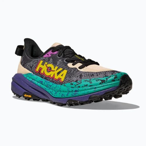 Men's running shoes HOKA Speedgoat 6 oatmeal/mountain iris