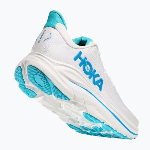 Men's running shoes HOKA Clifton 10 white/skyward blue