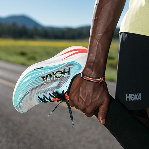 HOKA Cielo X1 2.0 frost/black running shoes