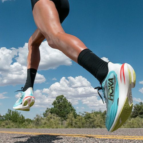 HOKA Cielo X1 2.0 frost/black running shoes