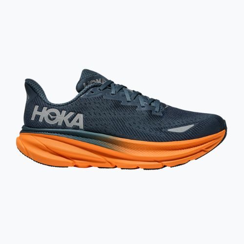 Men's running shoes HOKA 9 GTX stormy skies/orange zest