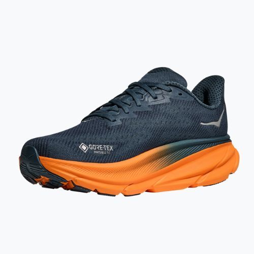 Men's running shoes HOKA 9 GTX stormy skies/orange zest