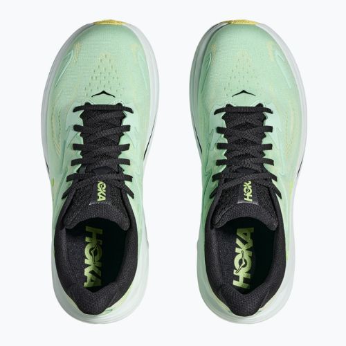 HOKA men's running shoes Clifton 10 mint fluorite/luna moth