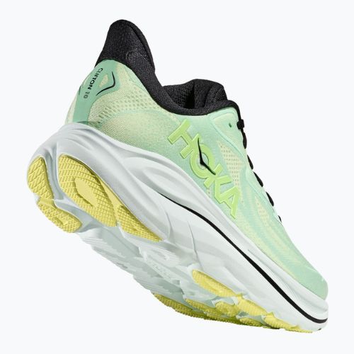 HOKA men's running shoes Clifton 10 mint fluorite/luna moth