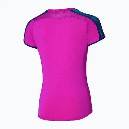 Women's T-Shirt Mizuno Frontier Tee W fuchsia purple