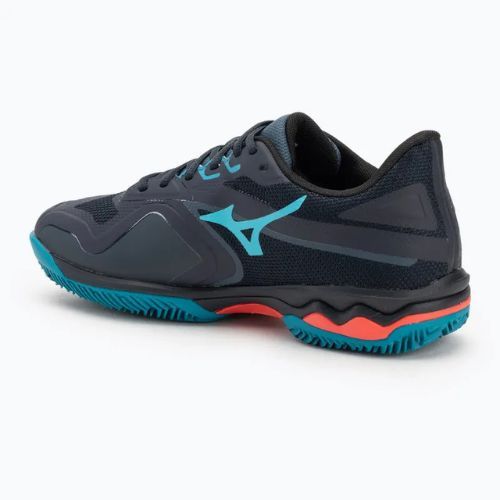 Men's padel shoes Mizuno Wave Exceed Light 2 Padel salute/ hibiscus/ enamel blue