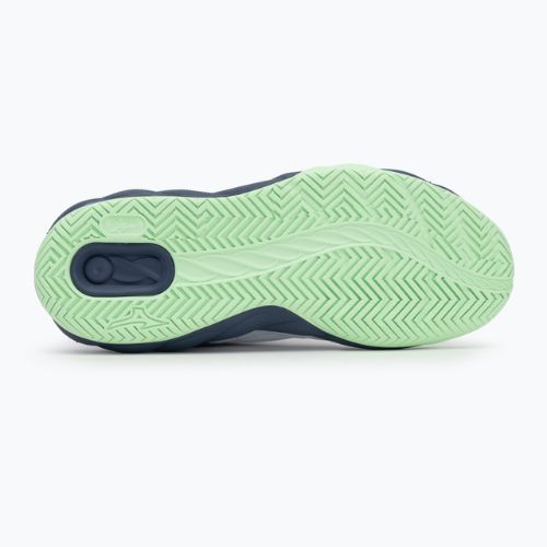 Men's tennis shoes Mizuno Wave Enforce Court AC white/ vintage indigo/ neo mint