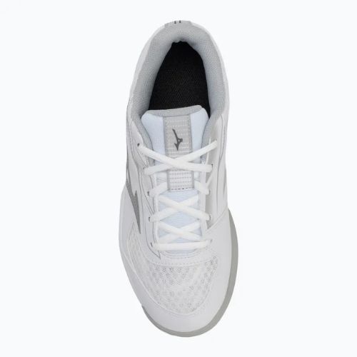 Women's tennis shoes Mizuno Break Shot 5 CC white/ ultimate gray/ harbor mist