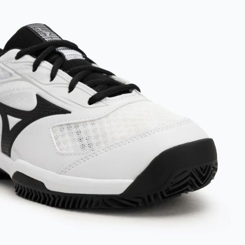 Men's tennis shoes Mizuno Break Shot 5 CC white/ black/ harbor mist