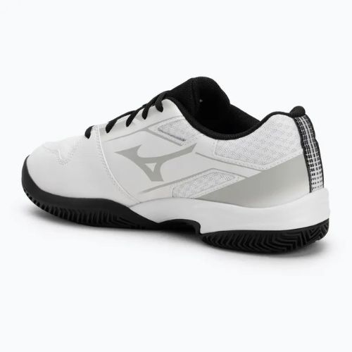 Men's tennis shoes Mizuno Break Shot 5 CC white/ black/ harbor mist