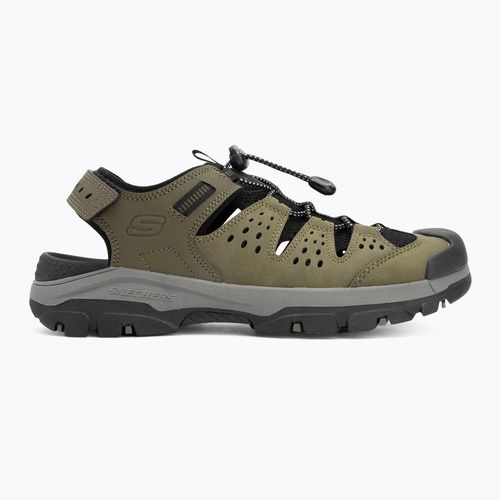 SKECHERS men's Tresmen Menard olive sandals