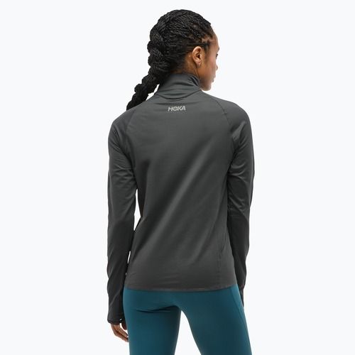 Women's running sweatshirt HOKA GlideTech Quarter Zip black