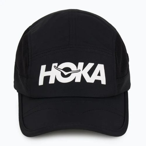 HOKA Run black baseball cap