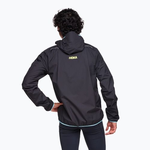 Men's running jacket HOKA Tecsky Waterproof black