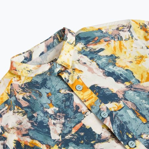 HOKA SkyRun Polo sun run print running shirt