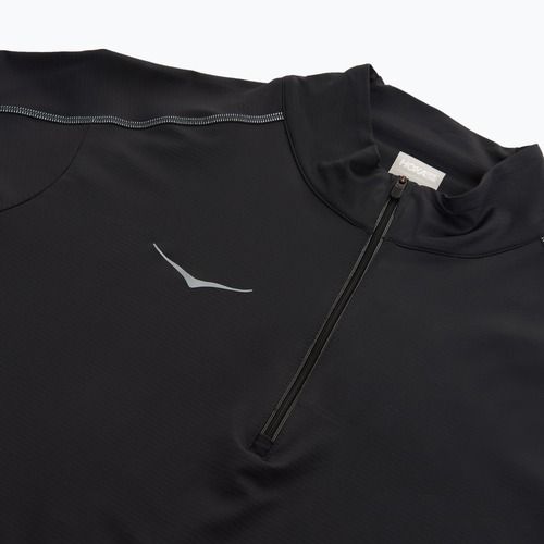 Men's running sweatshirt HOKA GlideTech Quarter Zip black