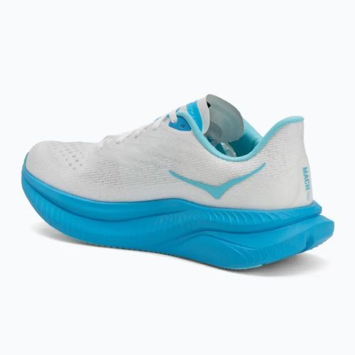 Men's running shoes HOKA Mach 6 white/skyward blue
