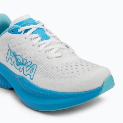 Men's running shoes HOKA Mach 6 white/skyward blue
