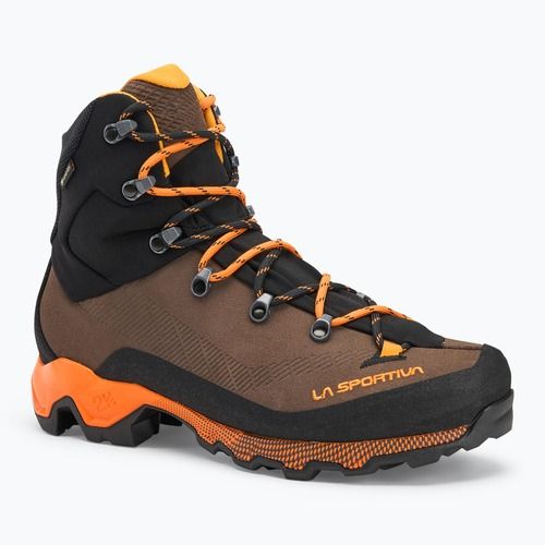 Men's trekking shoes La Sportiva Aequilibrium Trek GTX chocolate/papaya
